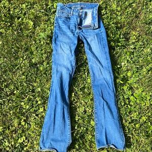 american eagle hi rise artist flare jean 🤍